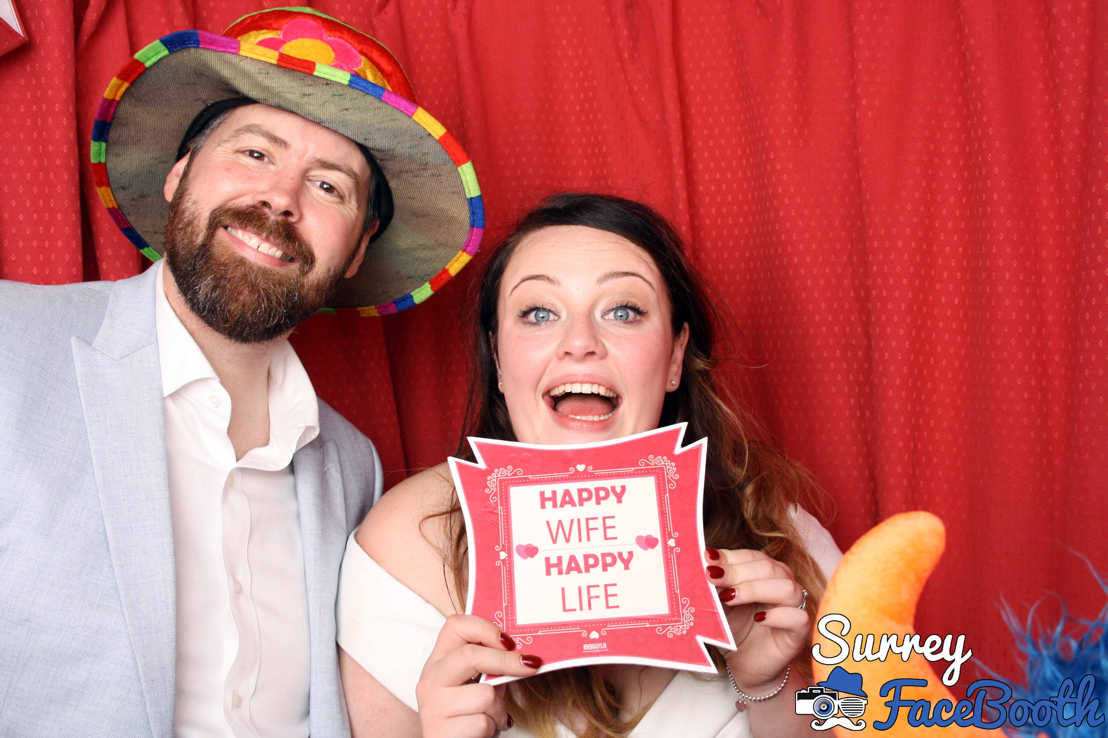 Lewis & Beth's Wedding | View more photos from the event at galleries.surreyfacebooth.co.uk/u/Surrey-FaceBooth/Lewis-Beths-Wedding